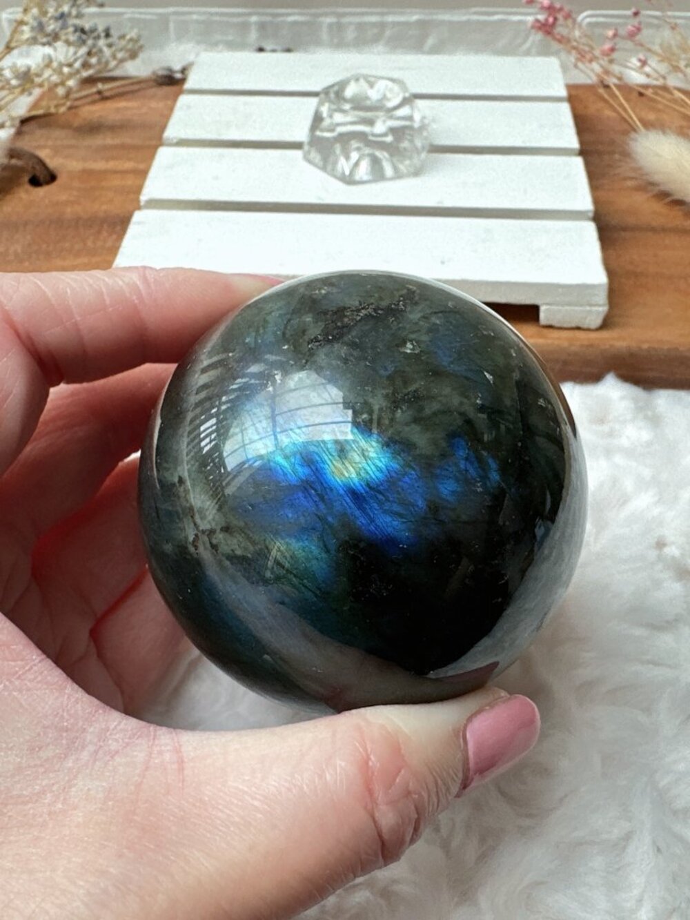Beautiful Labradorite Sphere (LAB5) - Picture 4 of 10